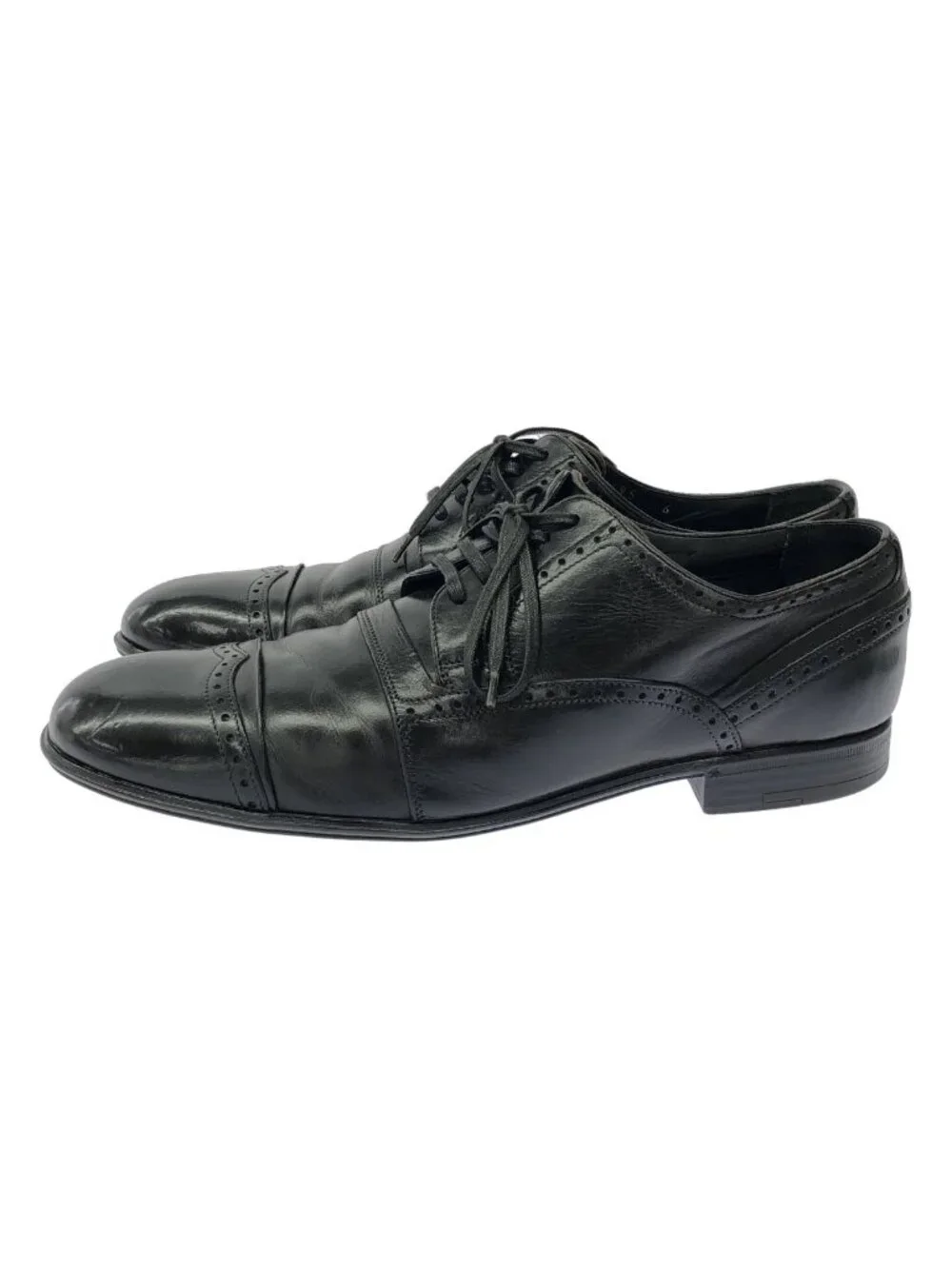 Dolce & Gabbana Medallion Leather Shoes Black 6 - Picture 2 of 9